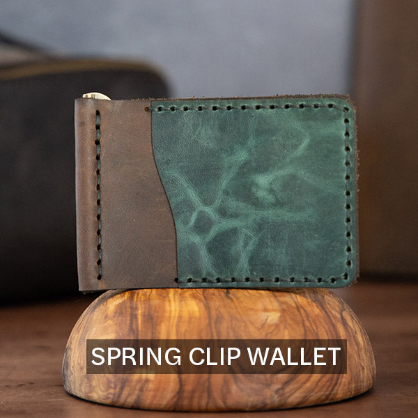 Mens Minimalist Money Clip Wallet Handmade From Shell 