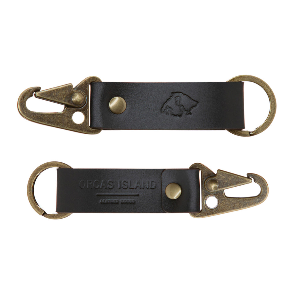 Orcas Keychain Loop with HK Clip – Orcas Island Leather Goods