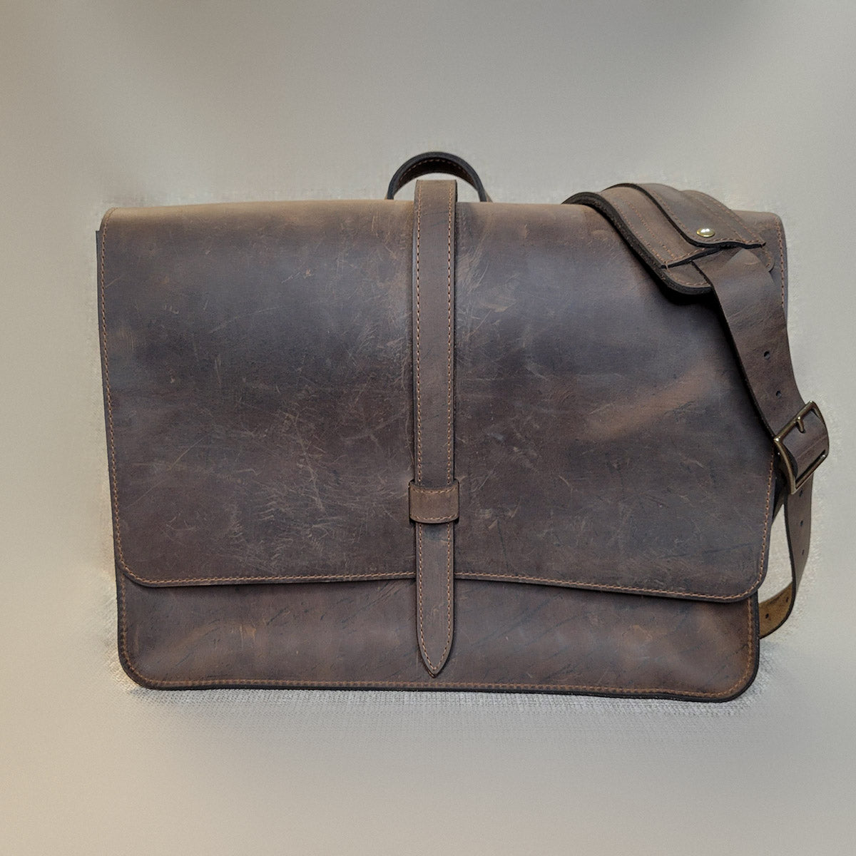 Flap Messenger Bag Orcas Island Leather Goods